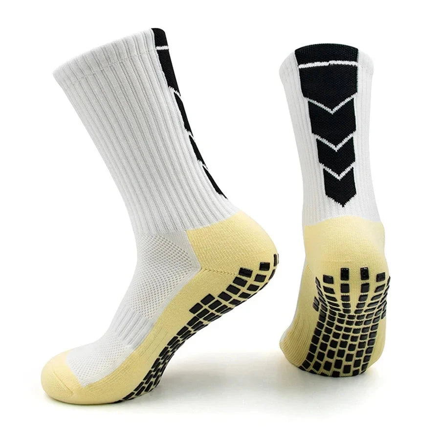 4Pair Men Women Non-Slip Grip Socks for Sports Football Basketball Baseball Rugby Soccer Cycling Running Tennis  Exercise GlowCart