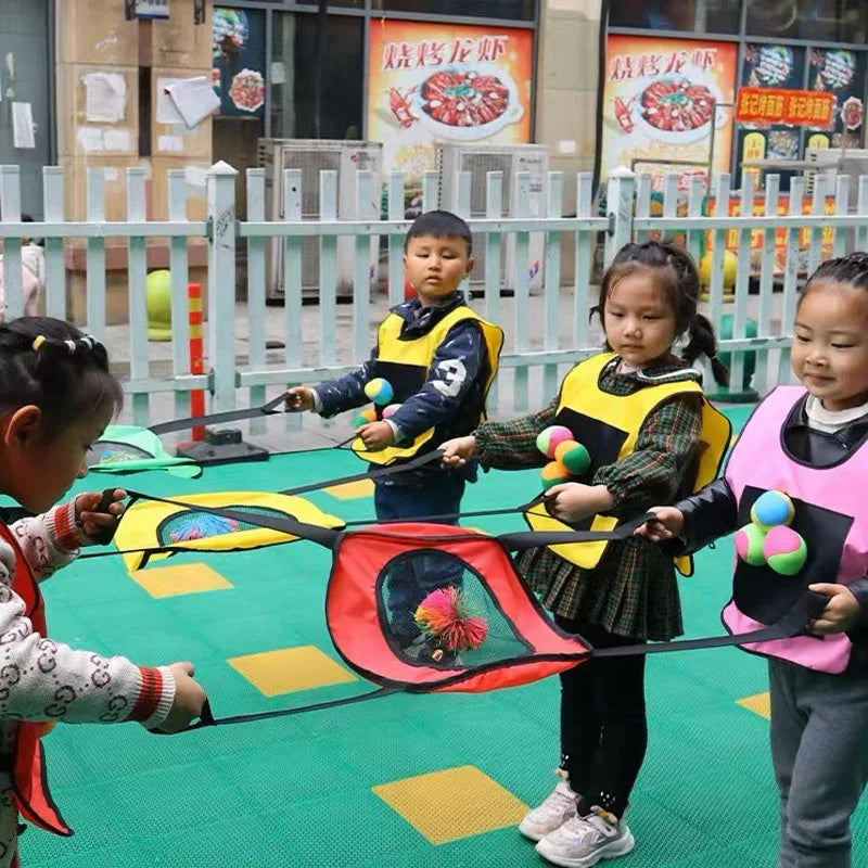 Children Fun Toss And Catch Ball Game Outdoor Toys For Kids Sensory Play Parent Child Interactive Juegos Exterior Niños Adultos GlowCart