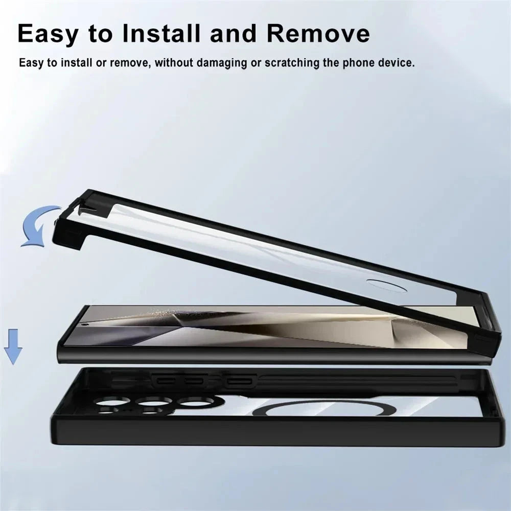 360° Full Shockproof Magsafe Case for Samsung Galaxy S25 S24 GlowCart