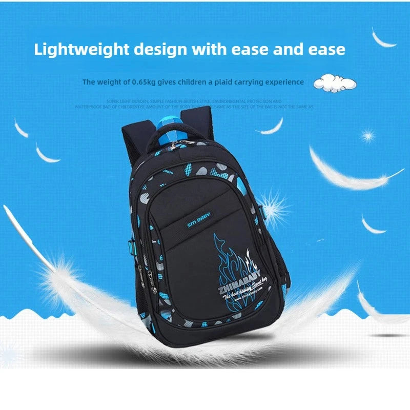 Waterproof Lightweight School Backpack for Kids 6-12 Years Durable Large Capacity Student Bookbag Boys Girls254 GlowCart