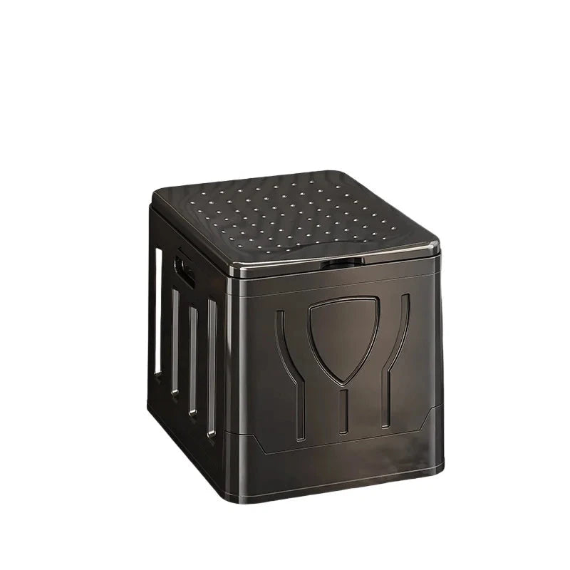 Portable outdoor toilet bucket foldable odor-proof emergency GlowCart