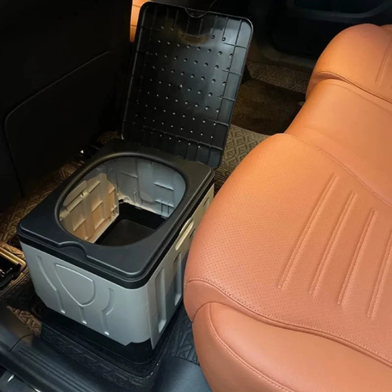 Portable outdoor toilet bucket foldable odor-proof emergency GlowCart