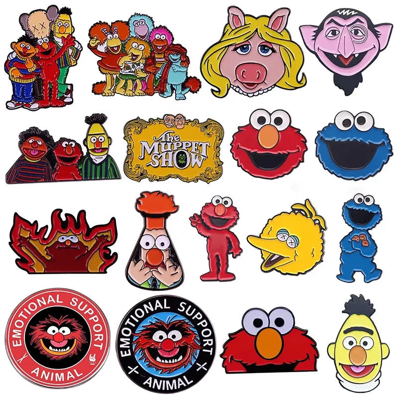 Comedy Movie Animal Enamel Pins Show Group Hug Cartoon GlowCart