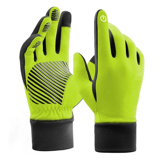 Winter Outdoor Cycling Running Ski Sports Gloves Warm Thermal Fleece Bicycle Bike Hiking MTB Touch Screen Gloves Full Finger GlowCart