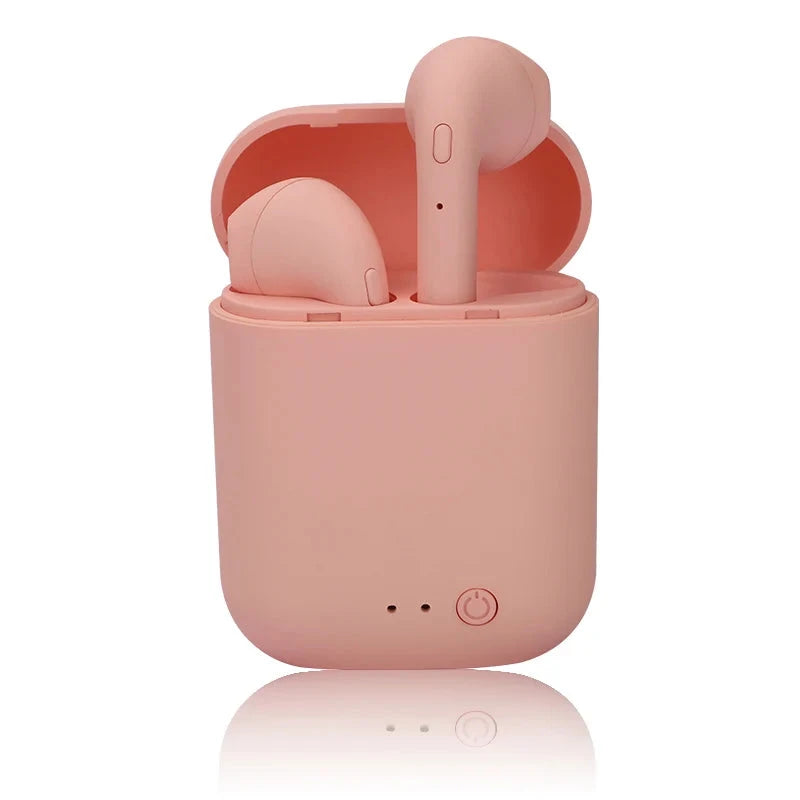 I12 Macaron Bluetooth Headset Matte Sports Binaural Wireless GlowCart