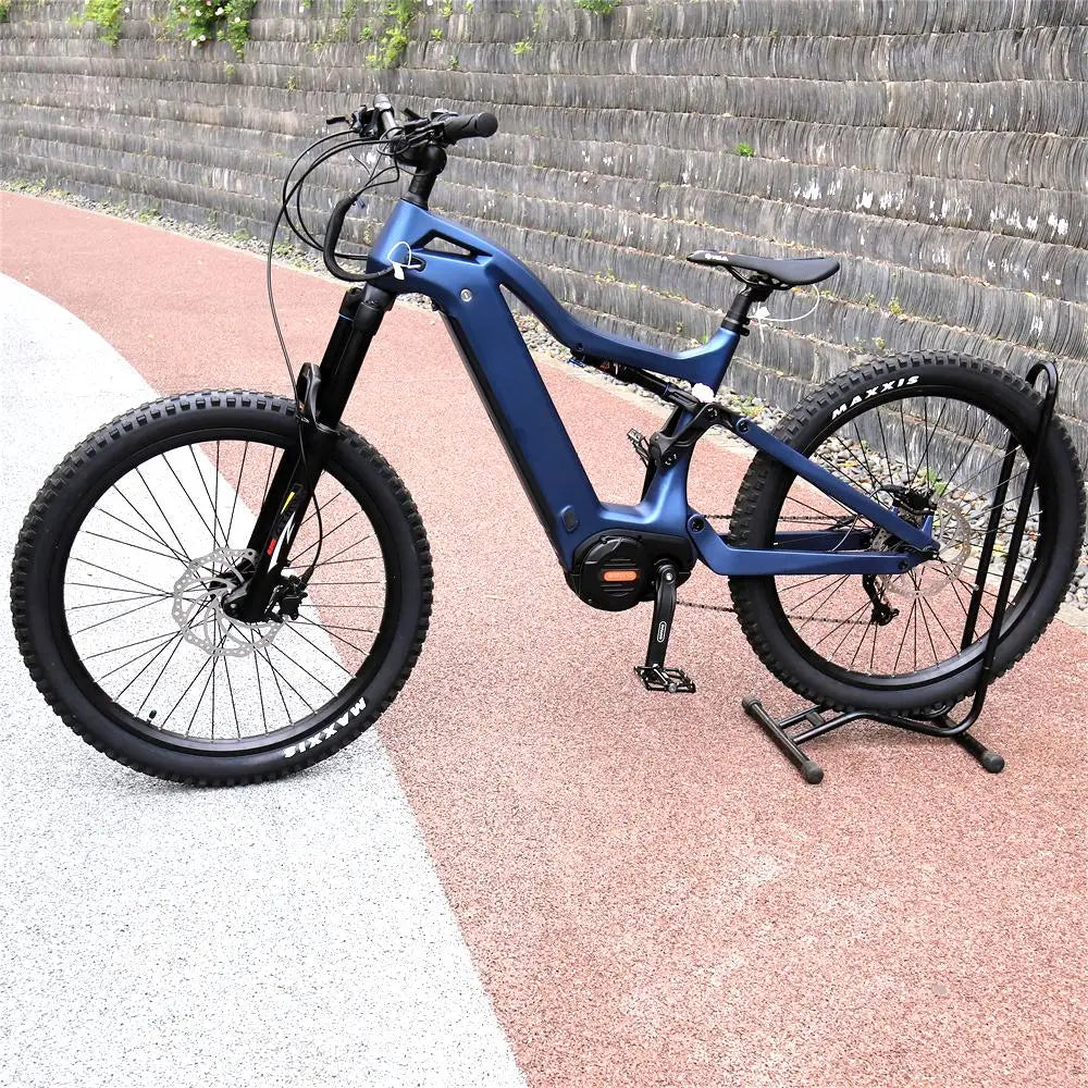 M620 29in 48v Mtb Bike Full Suspension Ebike Mid Drive Motor Carbon Fiber T700 Frame E Mountain Bike Lithium Battery 9-speed GlowCart