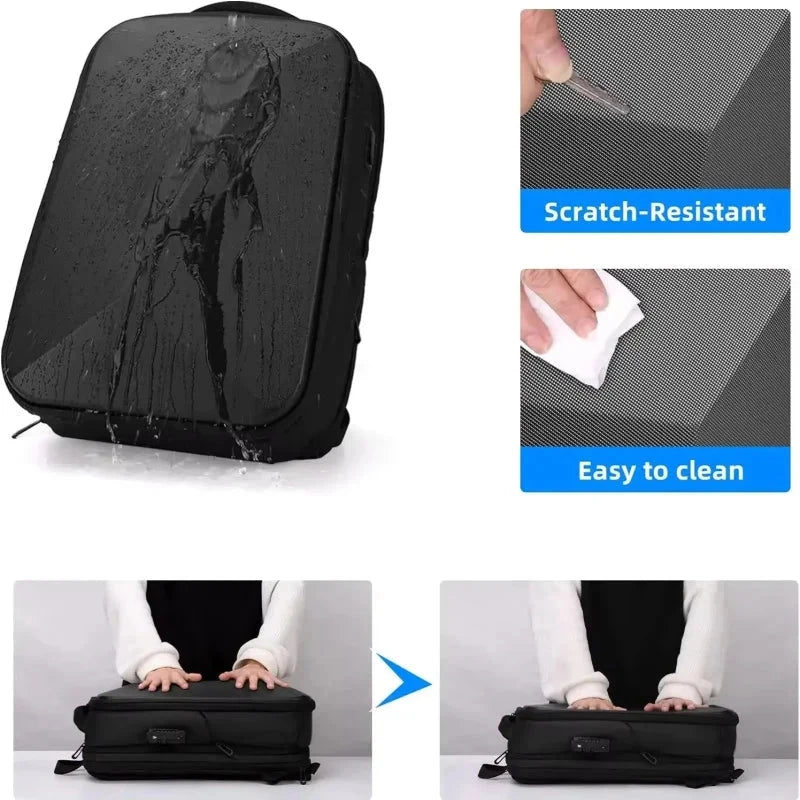 Men's 15.6 inch Laptop Backpack Expandable Travel Bag GlowCart