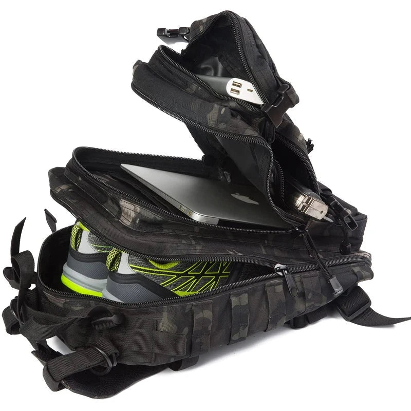 30L Tactical Backpack Military Daypack for Men Molle Assault GlowCart