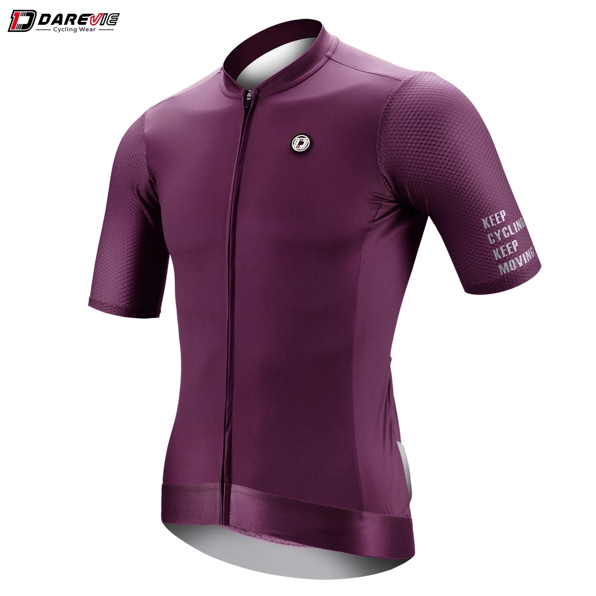 DAREVIE Cycling Jersey SPF 50 Anti-UV Training Level Slim Fit Small Size Men Women Man Cycling Maillot Bike Jersey Cycling Shirt GlowCart