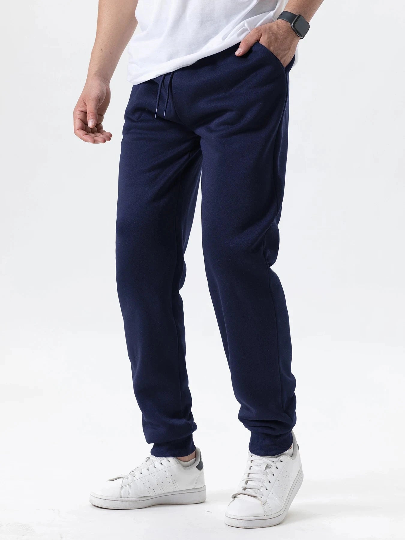 Mens Casual Pants Autumn Winter Fleece Sweatpants Men GlowCart