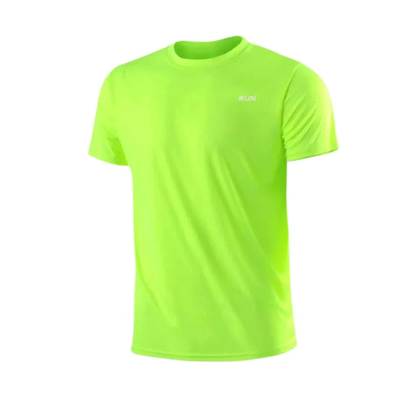 Men's Quick Dry Short Sleeve Gym Running Moisture Wicking GlowCart