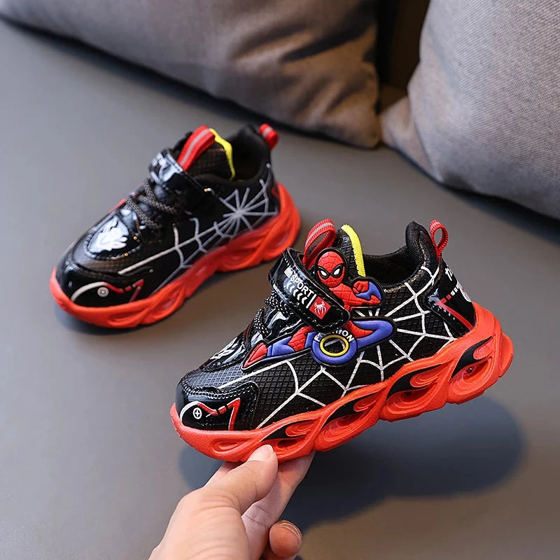 Disney Boys Shoes LED Lights Cartoon Autumn Children's GlowCart