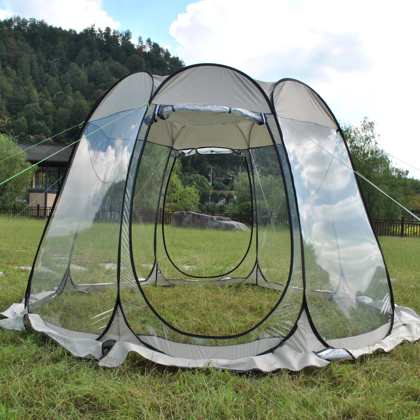 Pop up Bubble Tent Screen House 8 Person Large Camping Sun GlowCart