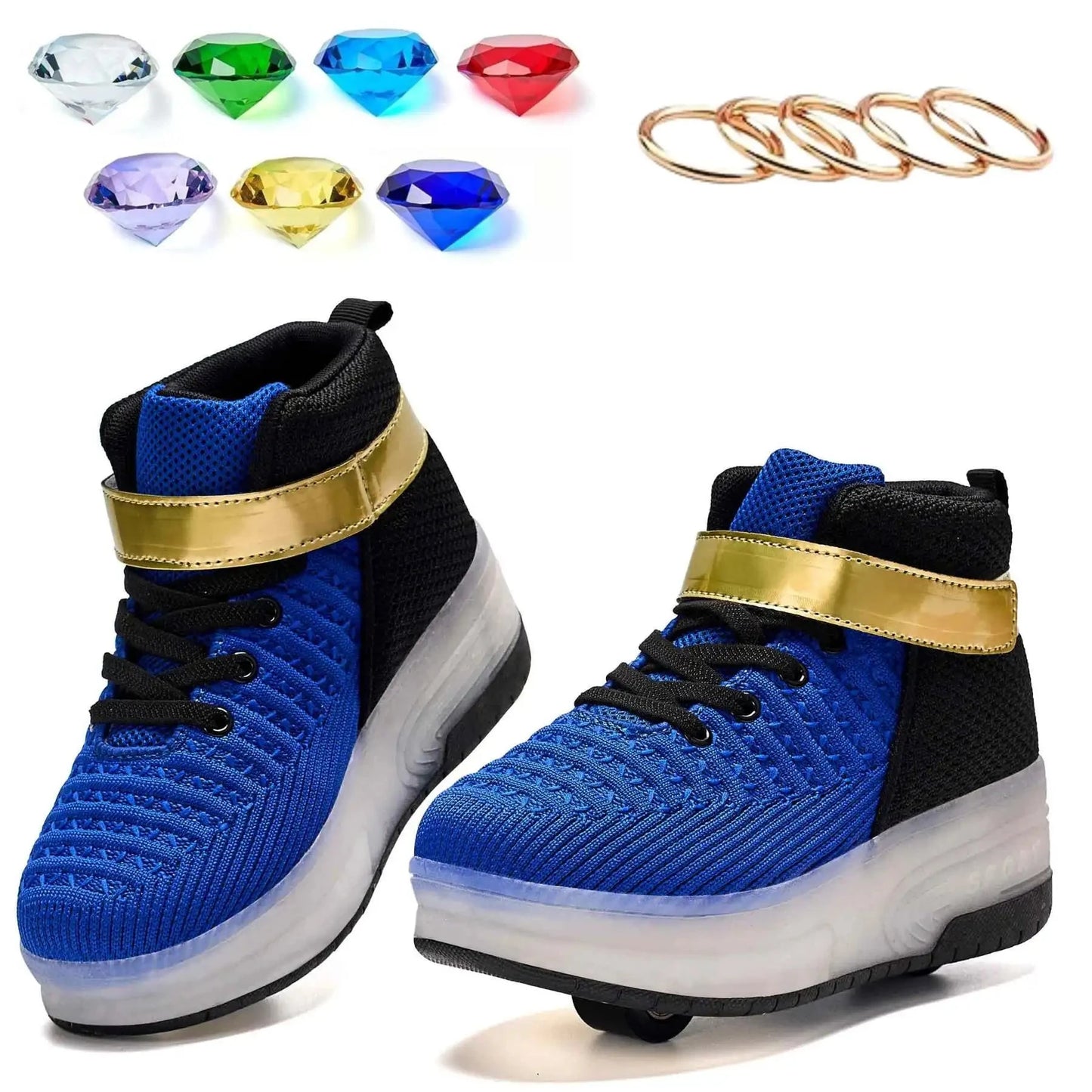 Shadow The Hedgehog shoes shadow roller skate sonic shoes For boys girls kids GlowCart