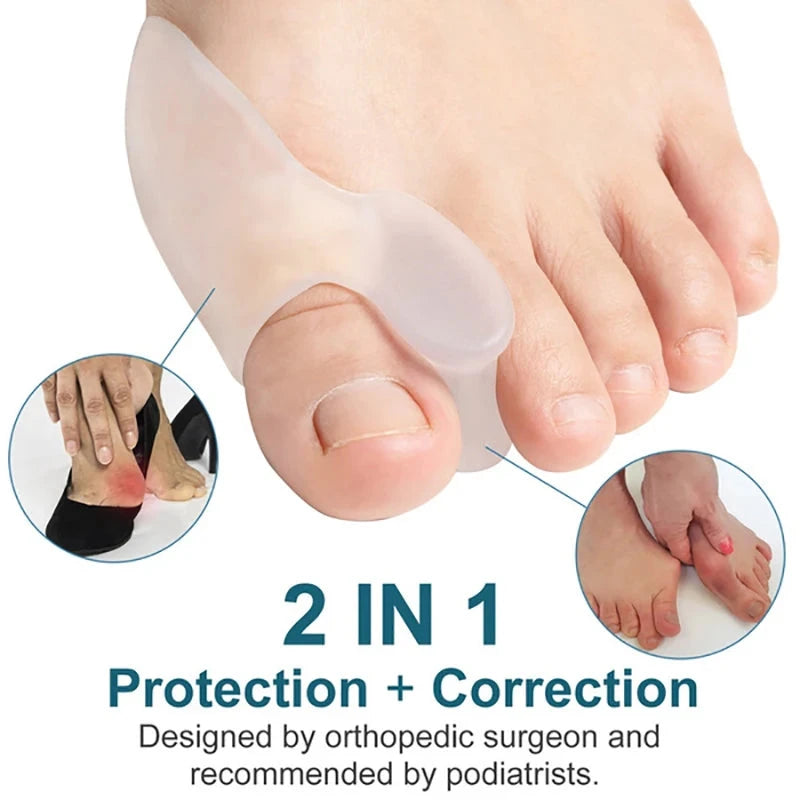 Get Relief from Bunions with 2pcs Soft Big Toe Corrector - GlowCart