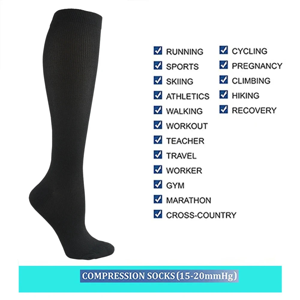 Varicose Veins Compression Socks Fit For Golf Rugby Running GlowCart