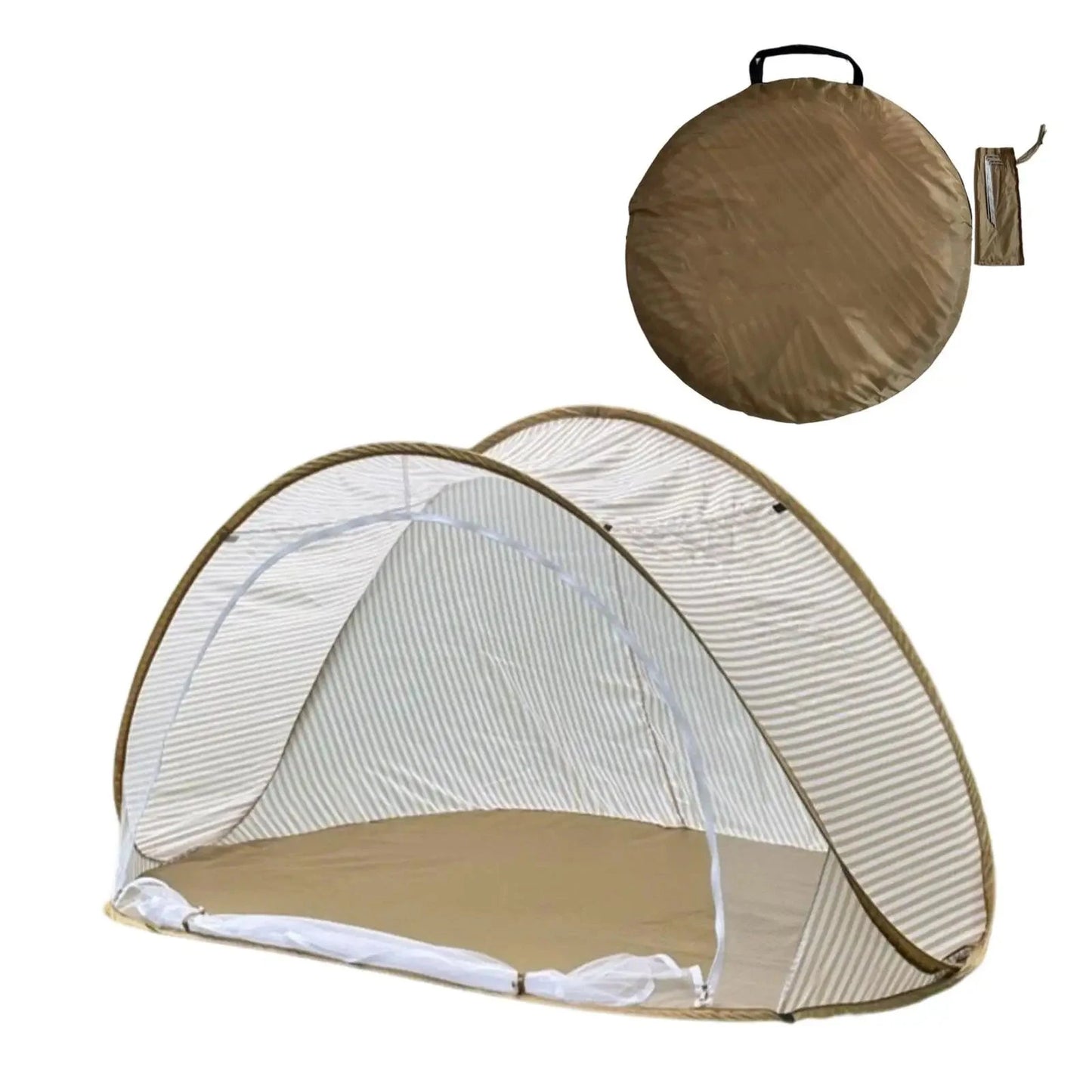 Beach Tent Easy Popup Folded Beach Shade for Sun for Outdoor GlowCart