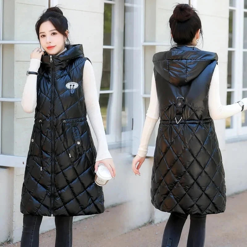 Autumn Winter Women Sleeveless Waistcoat Warm Puffer Jacket GlowCart