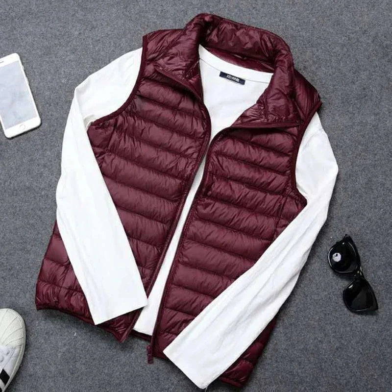 New Autumn Winter Men Ultra Light Duck Down Vest Jacket Men GlowCart