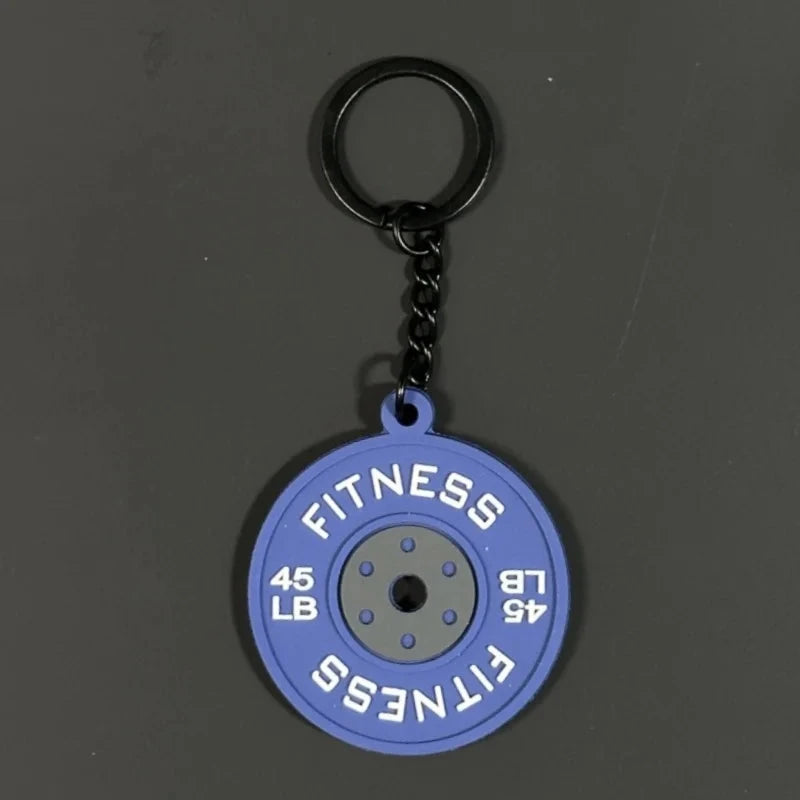 2025 New Barbell Keychain DlY Silicone Dumbbell Keychain Gym GlowCart