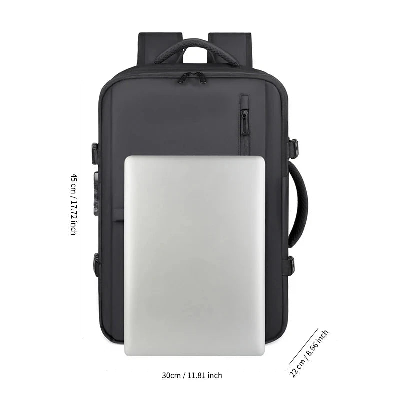 New Men's Backpack Vacuum Compression Backpack GlowCart