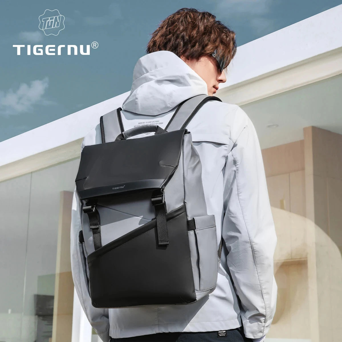 Tigernu Men Backpacks For School Bags Male Korean Style GlowCart