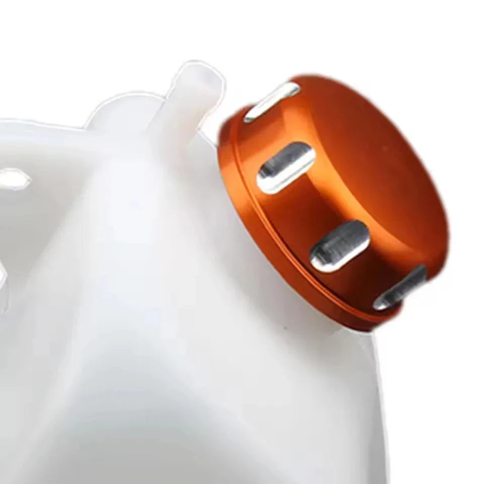 ATV UTV Motorcycle Accessory Coolant Reservoir Tank with Lid For Kawasaki KLX250 1994-2007 Radiator Water Bottle Motocross Parts GlowCart