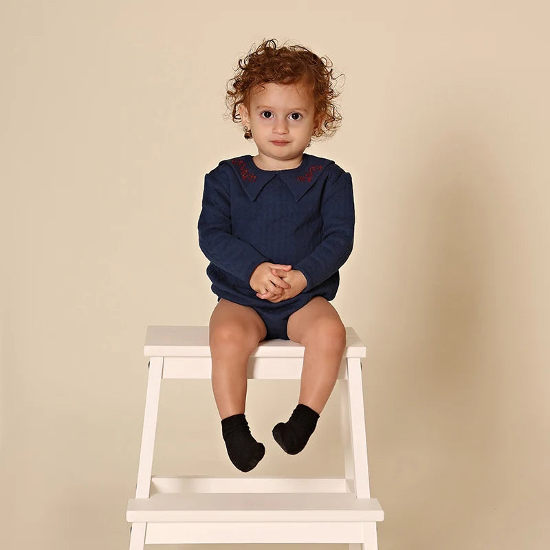 AA-Family matching clothing cable knit set boys and girls cotton and spandex set top pantsand baby romper embroidery for winter GlowCart