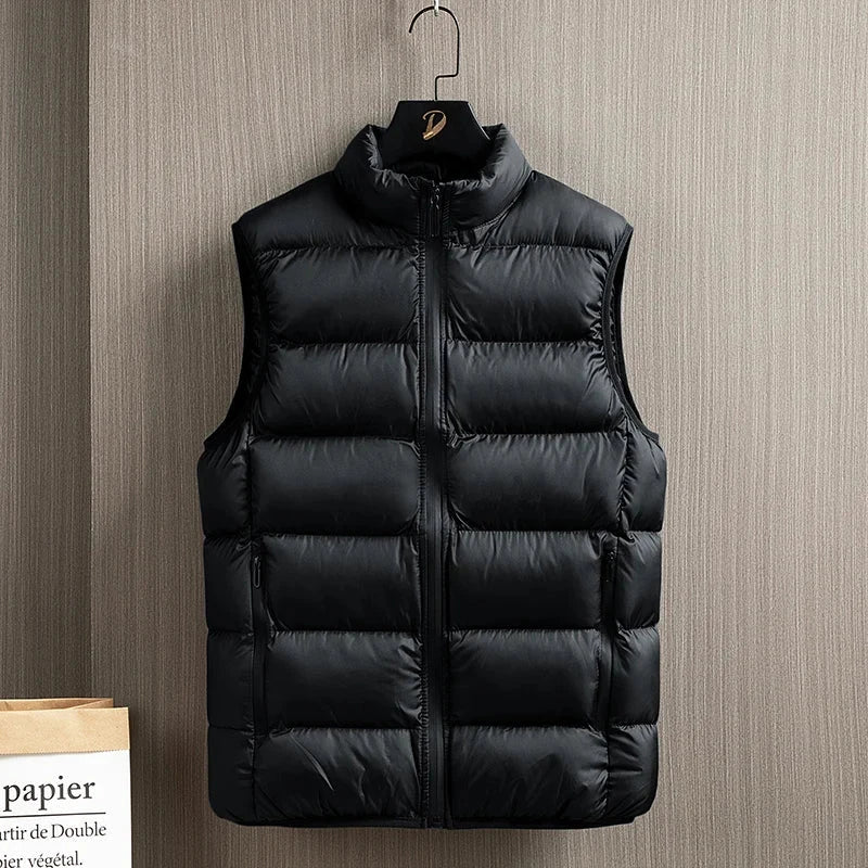 Men's Down Jacket Warm Down Cotton Vest Fashion Warm Running GlowCart