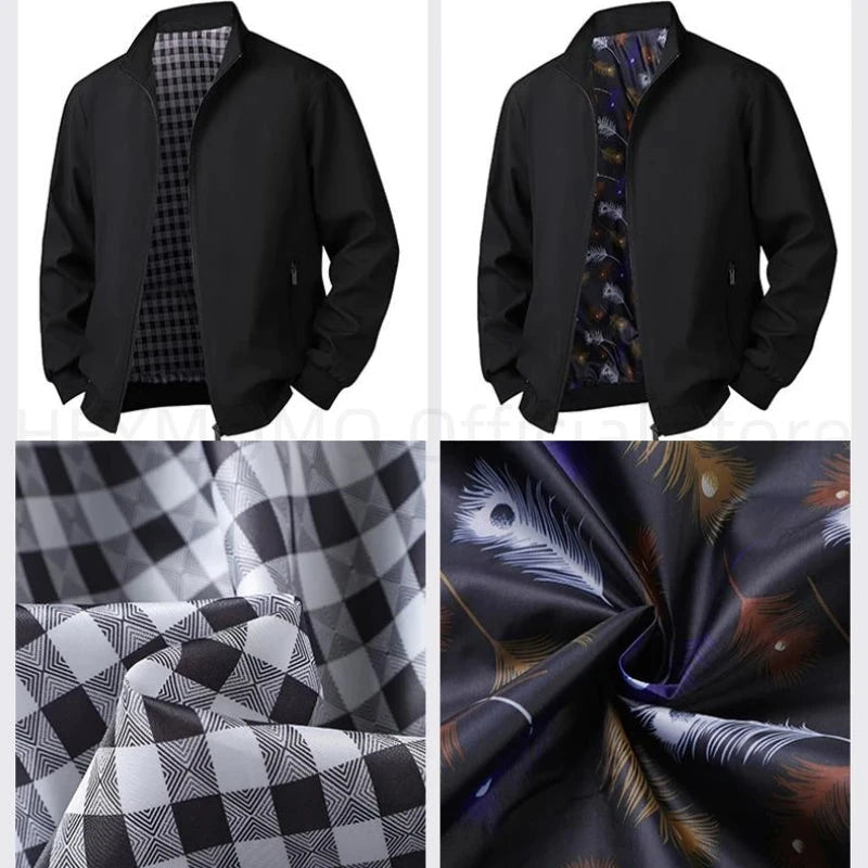 Plus Size 6xl 7xl 8xl Jacket Men Casual Autumn Spring Stand GlowCart