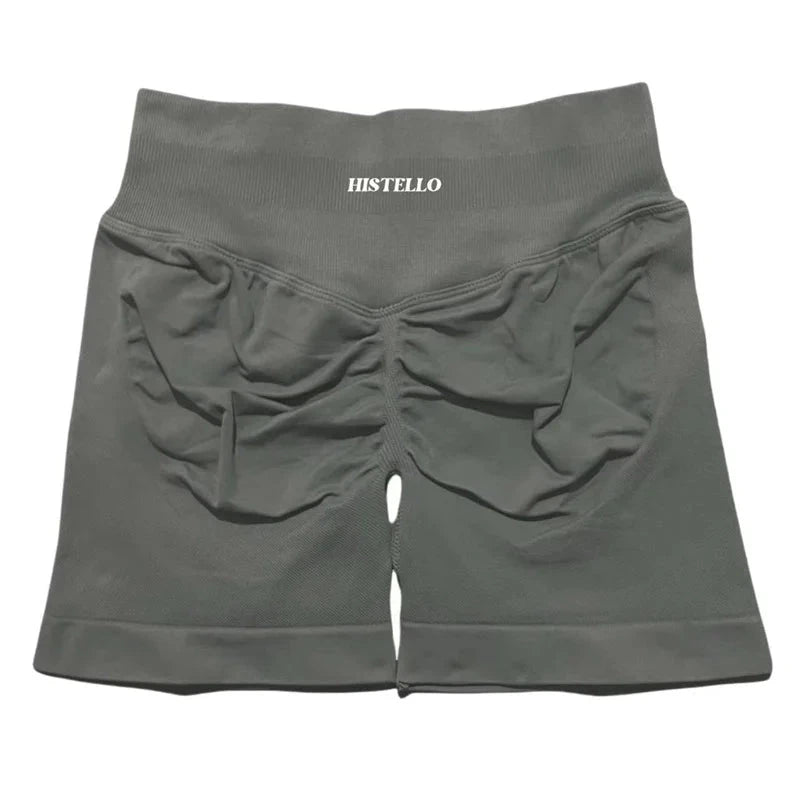 HISTELLO Impact Shorts Df Substitute High Waist Women Yoga Workout Short Seamless Leggings Stretch Fitness Running Gym Shorts GlowCart