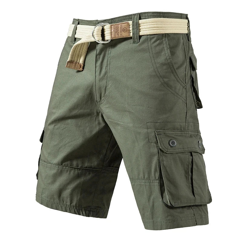 Cargo Knee Shorts Men Sports Casual Bermuda Shorts Plus Size GlowCart