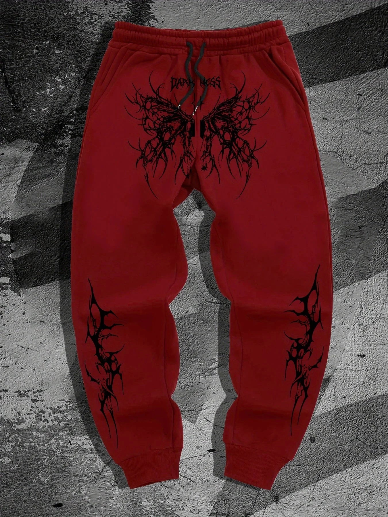 Dark style printed sportswear pants, street fashion trousers GlowCart