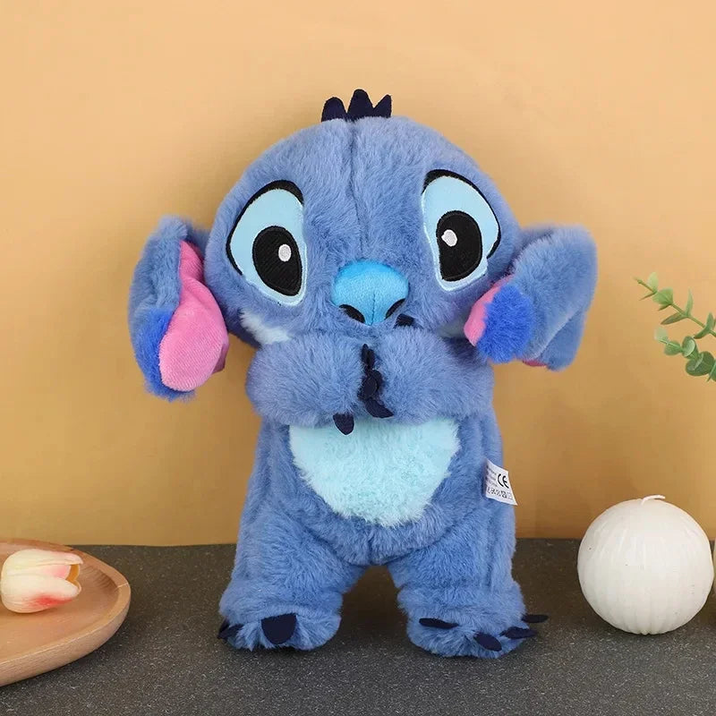 Stitch Plush Doll Breathing Light Child Soothes Toys Pink
