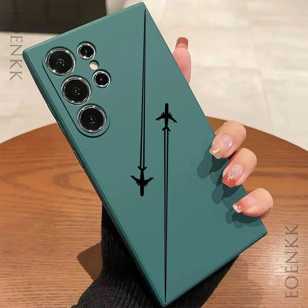 Silica gel Phone Case For Samsung Galaxy S25 S24 Ultra S23 GlowCart