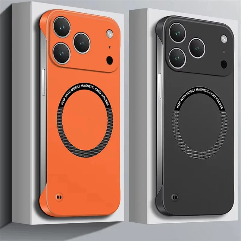Ultra Thin Hard PC Magnetic Frameless Phone Case For Magsafe GlowCart