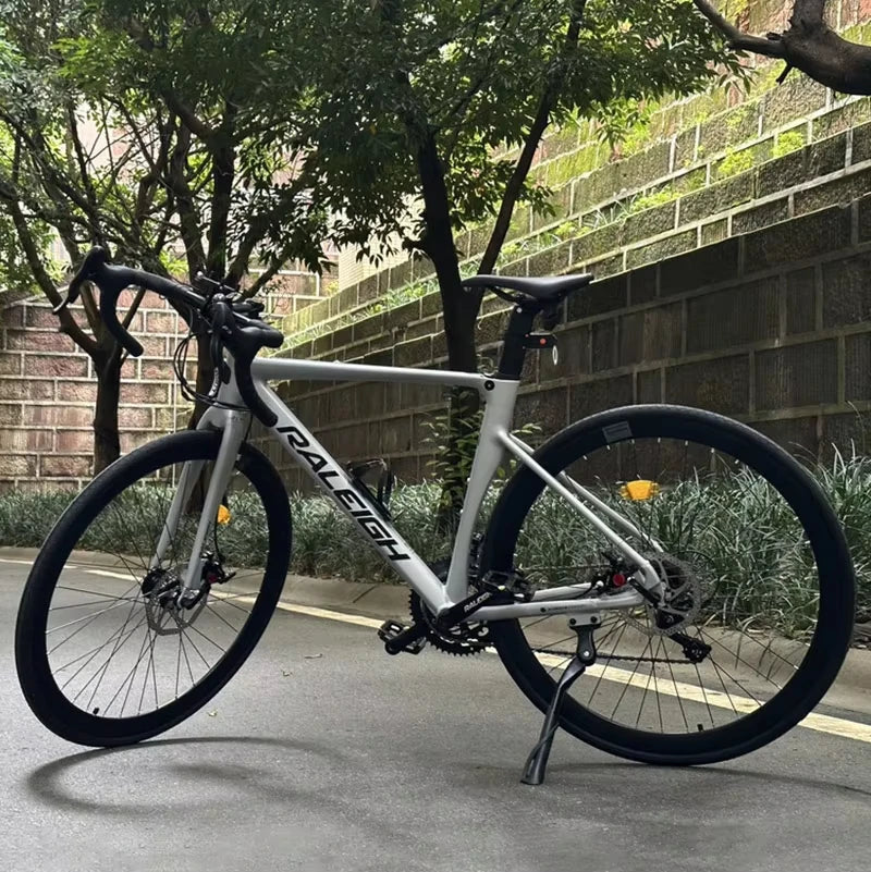 Aluminum Alloy Gravel Bike Road Bicycle.700C Racing Road Bike,40/60mm 16/18/24/27 Speed,Road Cycling Bicycle for Student Adult GlowCart