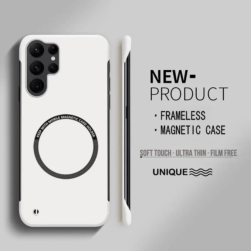 Ultra Thin Hard PC Magnetic Frameless Phone Case For Magsafe GlowCart