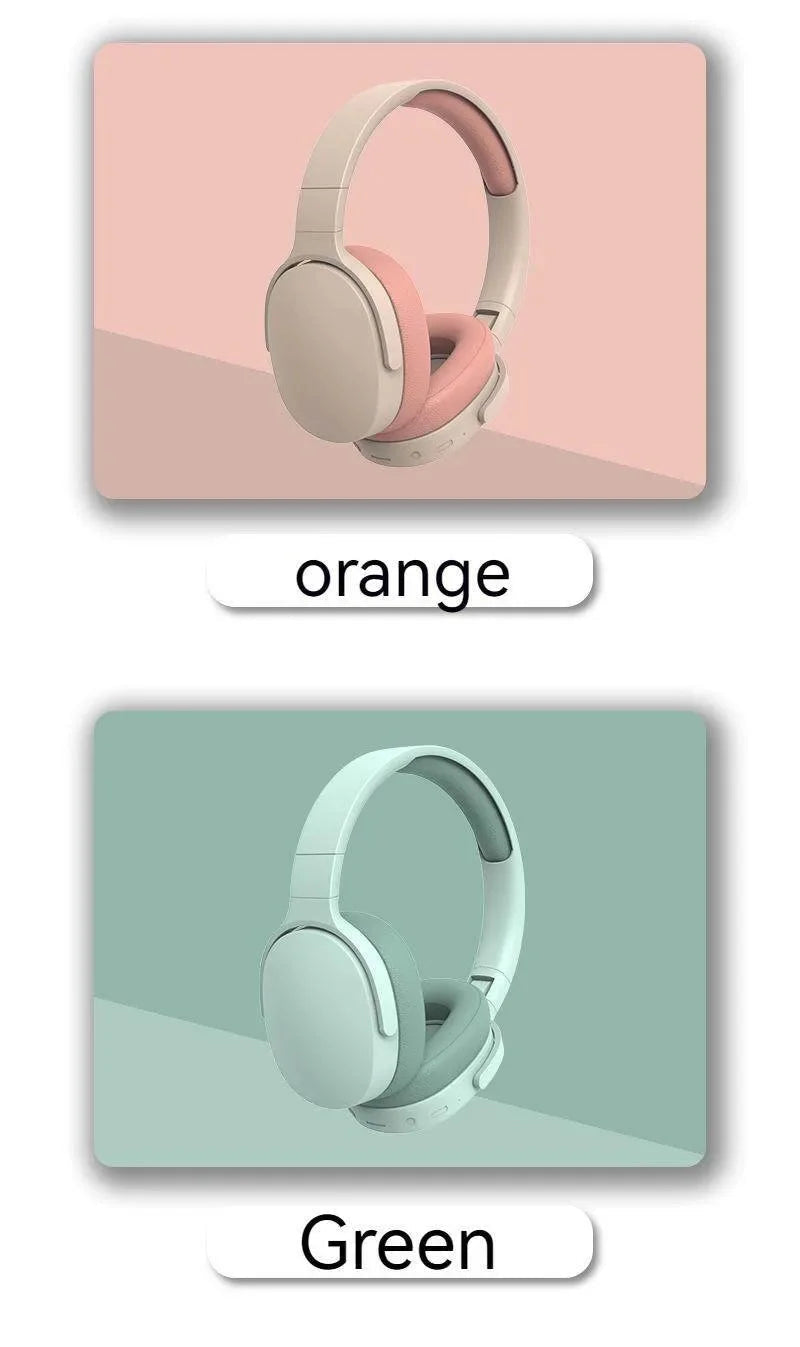 Original P2961 Bluetooth 5.3 Headphone Gaming Wireless Foldable Headset HiFi Powerful Bass Earphones Built-in Mic GlowCart