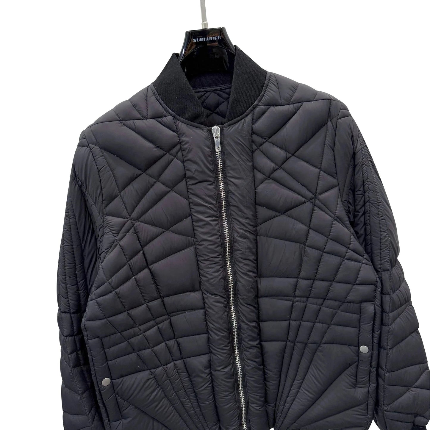 Men and women Thin Quilted Bomber Jacket Stitching Design GlowCart