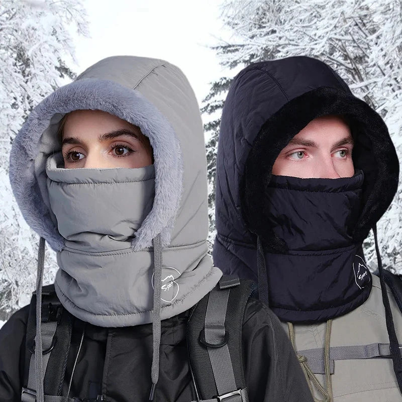 Unisex Plush Balaclava Hat Knitting Breathable Winter GlowCart