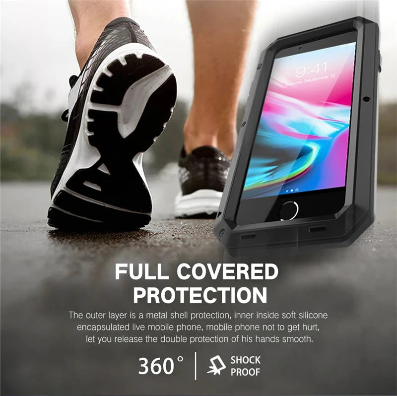 Heavy Duty Protection Armor Metal Aluminum Case for iPhone GlowCart