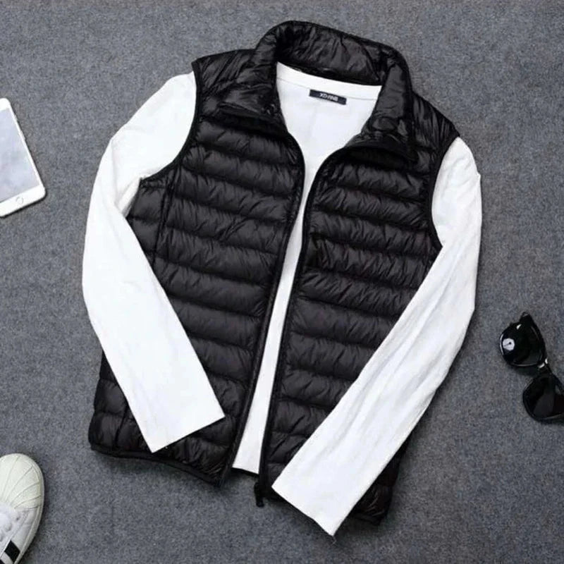 New Autumn Winter Men Ultra Light Duck Down Vest Jacket Men GlowCart