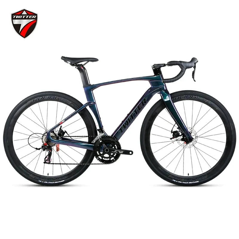 TWITTER 2025 GRAVEL-V3 new 700C off-road gravel carbon fiber road bicycle hydraulic oil disc brake mechanical transmission GlowCart