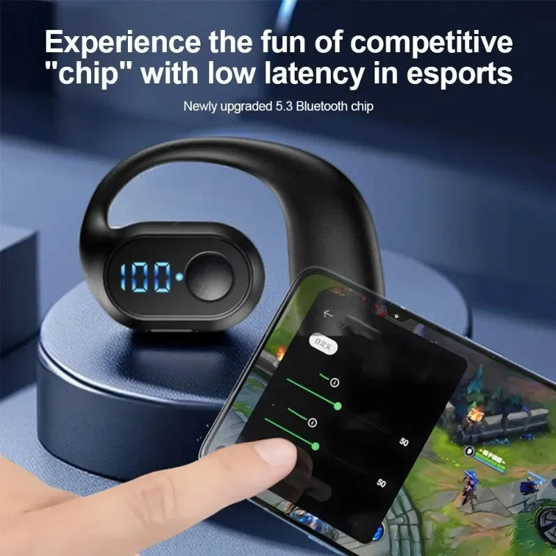 Bluetooth 5.3 Headphone TWS Wireless Ear Hook Earphone HiFi