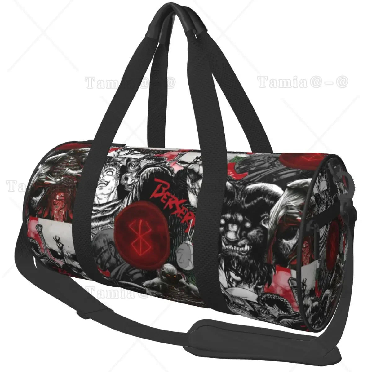 Japan Anime Bereserk Sports Gym Bag with Pocket Waterproof GlowCart