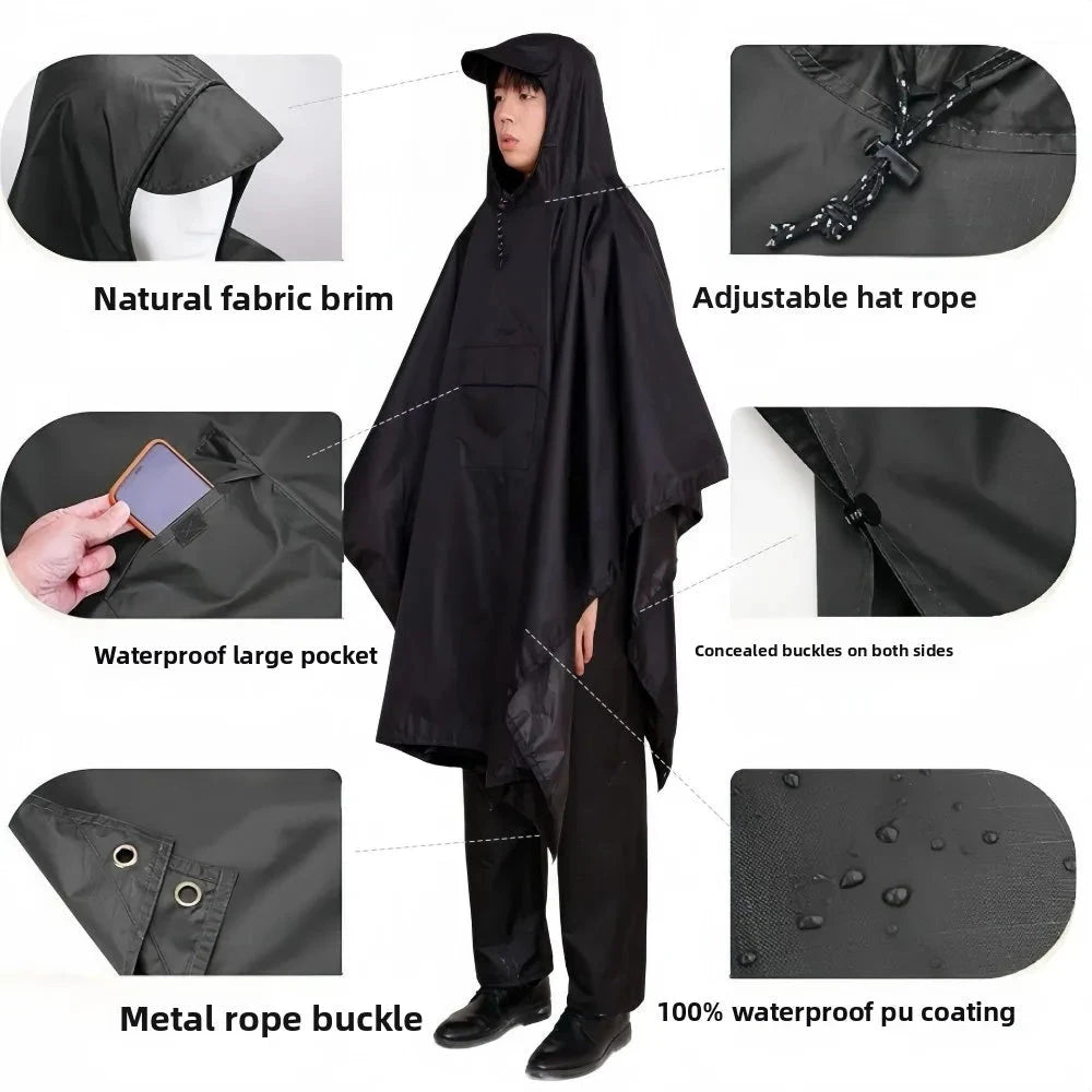 Outdoor Military Raincoat Waterproof Poncho For Camping GlowCart