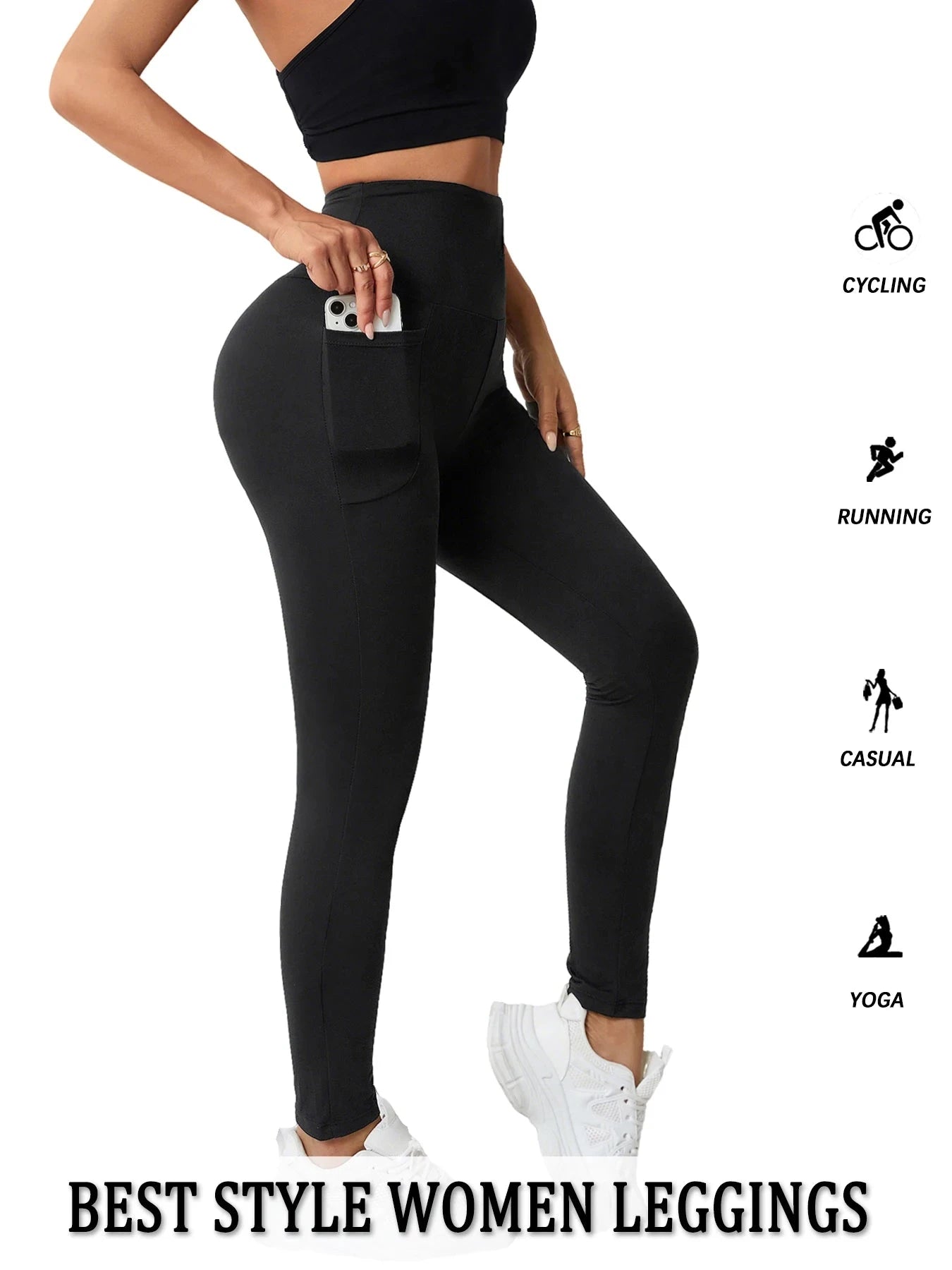 Super Soft Sports Leggings With Pockets For Women High GlowCart
