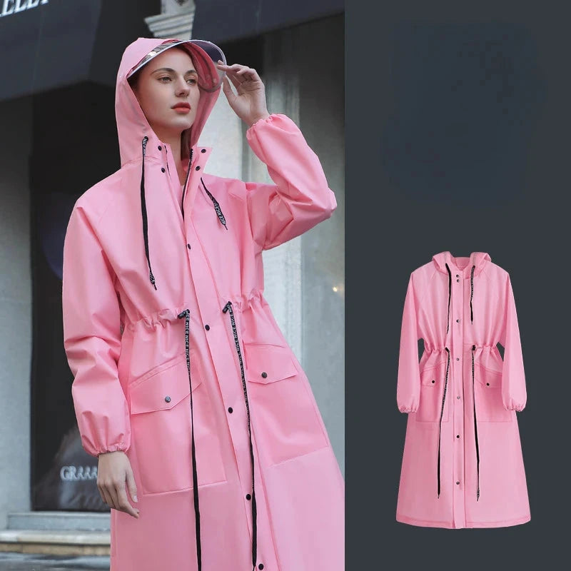 Adult Raincoat Women's Men's and Women's Single Long Full GlowCart
