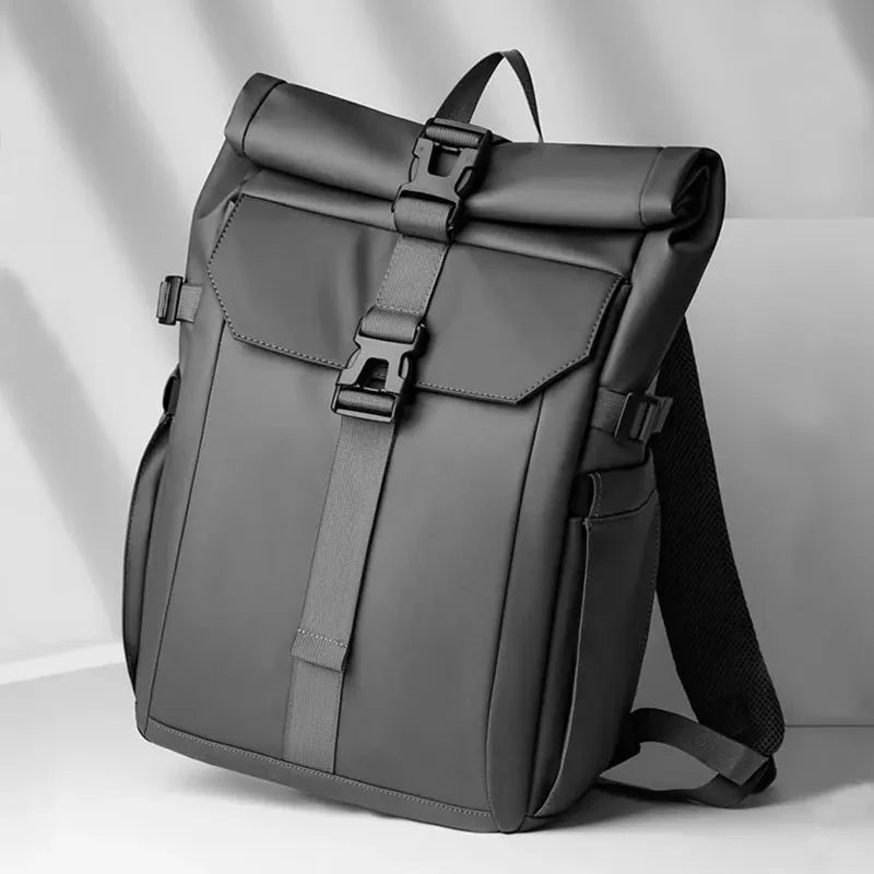 Fashion Men's Backpack Oxford Cloth Roll Top Waterproof GlowCart